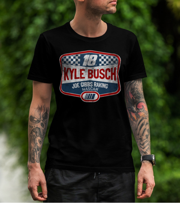 Kyle Busch 18 Joe Gibbs Racing NASCAR T-Shirt