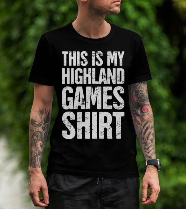 Highland Games Caber Toss Scotland Kilt T-Shirt