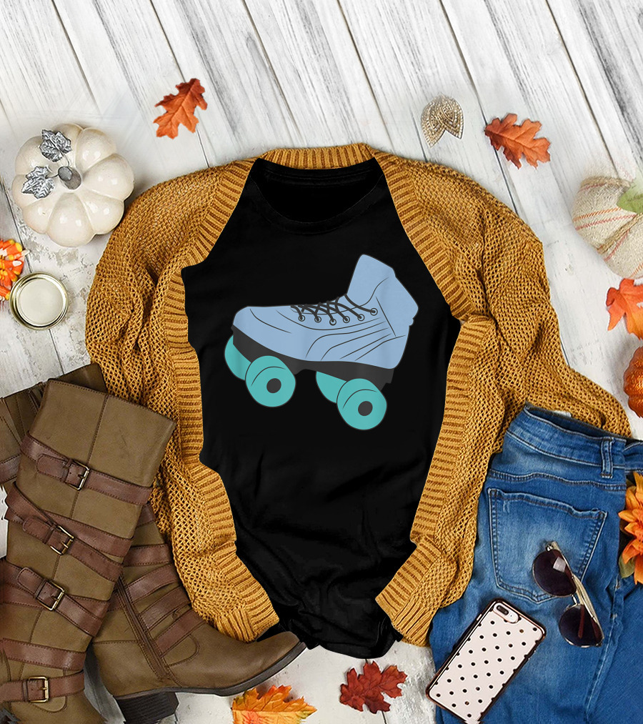 Roller Skates 1980S 90S Hip Hop Punk Pop T-Shirt