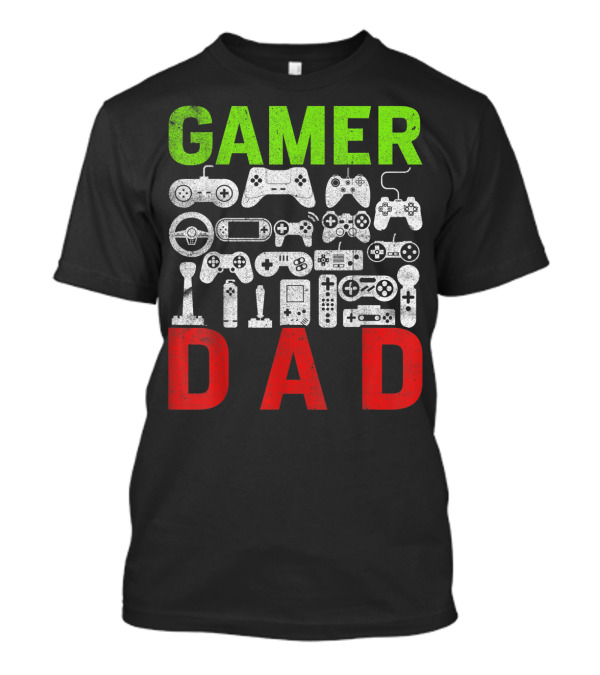 Gamer Dad Retro Gaming Controllers Insight T-Shirt