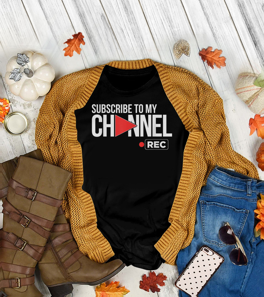 SUBSCRIBE TO MY CHANNEL VIDEO SHARING FOR ONLINE STREAMING CONTENT T-Shirt