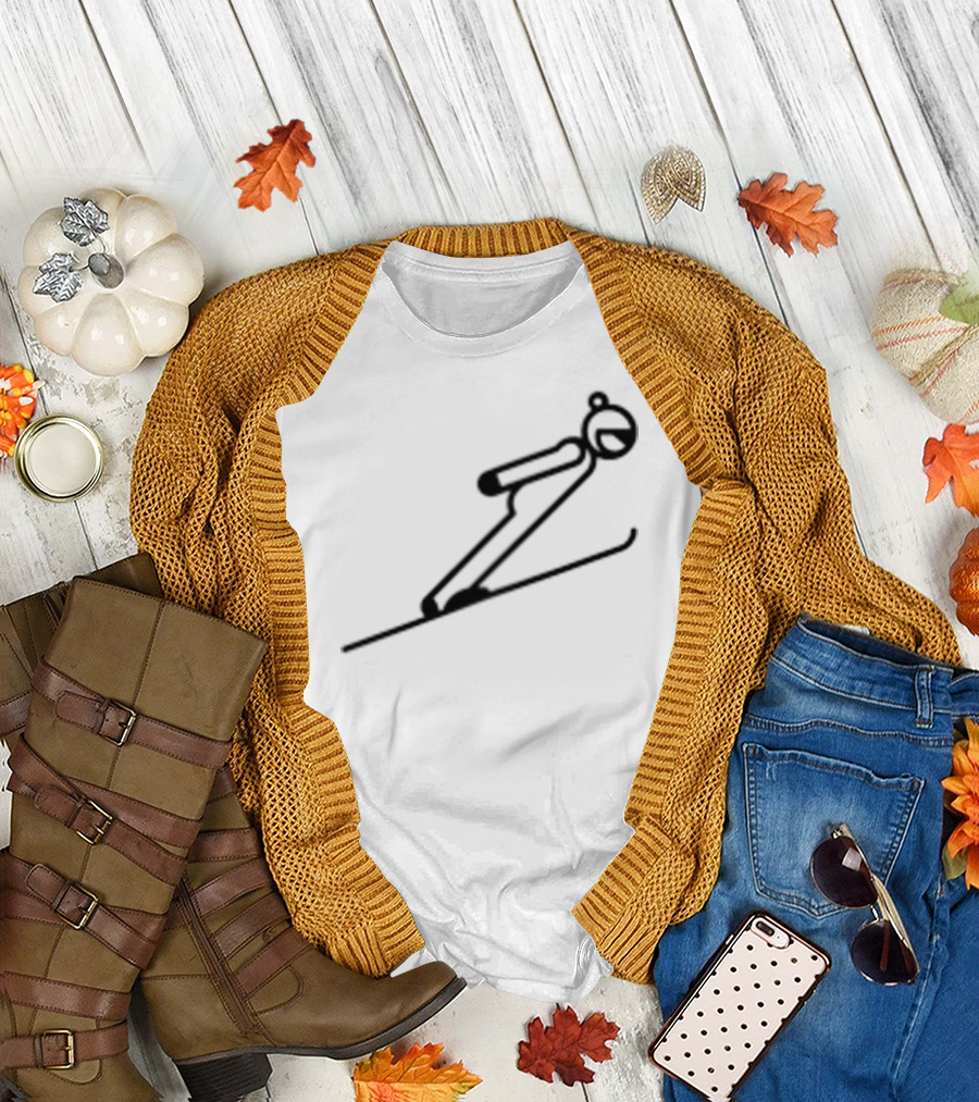 COOL AND CASUAL MERRY CHRISTMAS SKI JUMPING T-Shirt