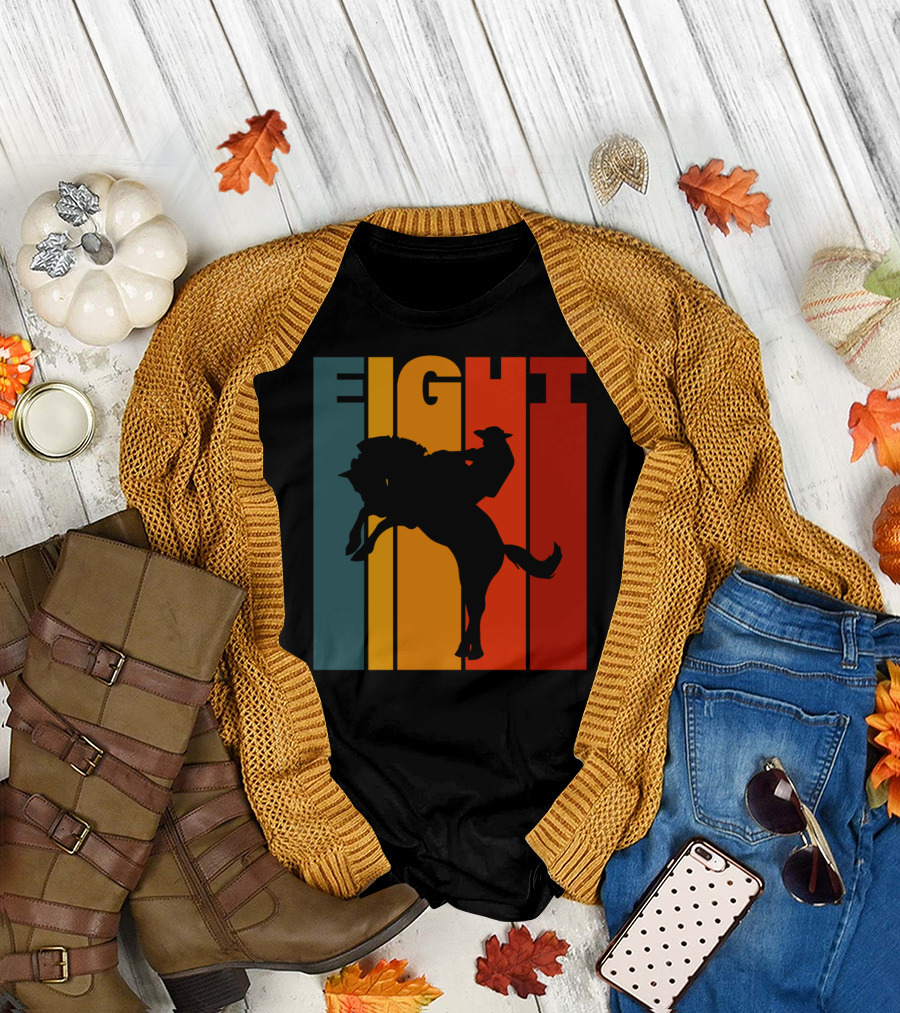 EIGHT BRONC RIDING PRO RODEO COWBOY T-Shirt