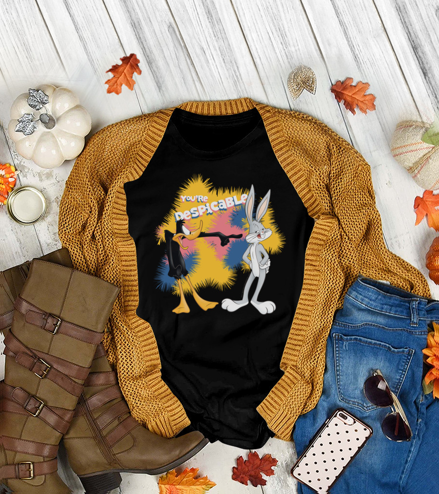 You're Despicable Looney Tunes Bugs Bunny Daffy Duck T-Shirt