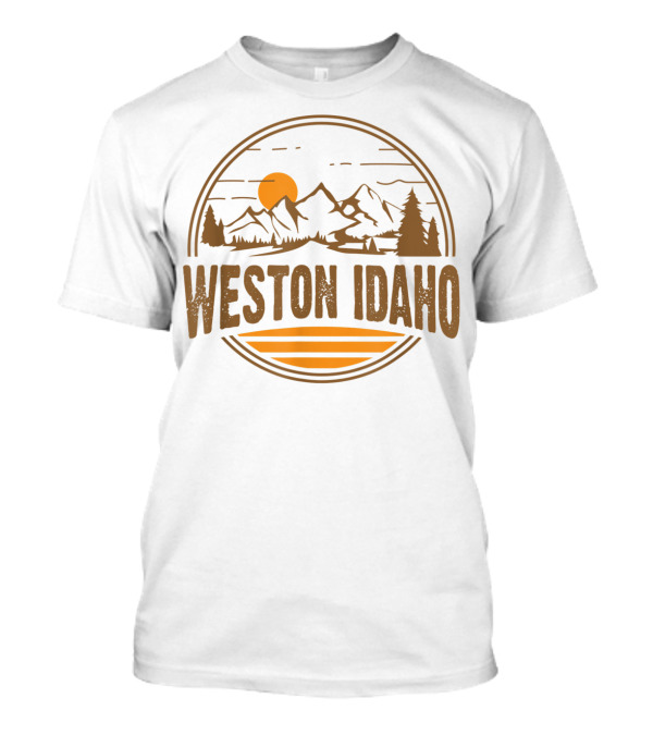 Weston Idaho Vintage Mountain Hiking Adventure T-Shirt