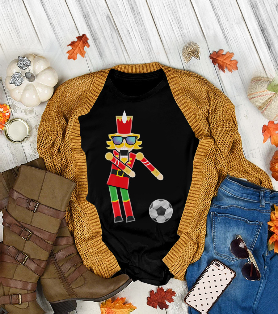CHRISTMAS NUTCRACKER FLOSSING SOCCER DANCE HOLIDAY T-Shirt