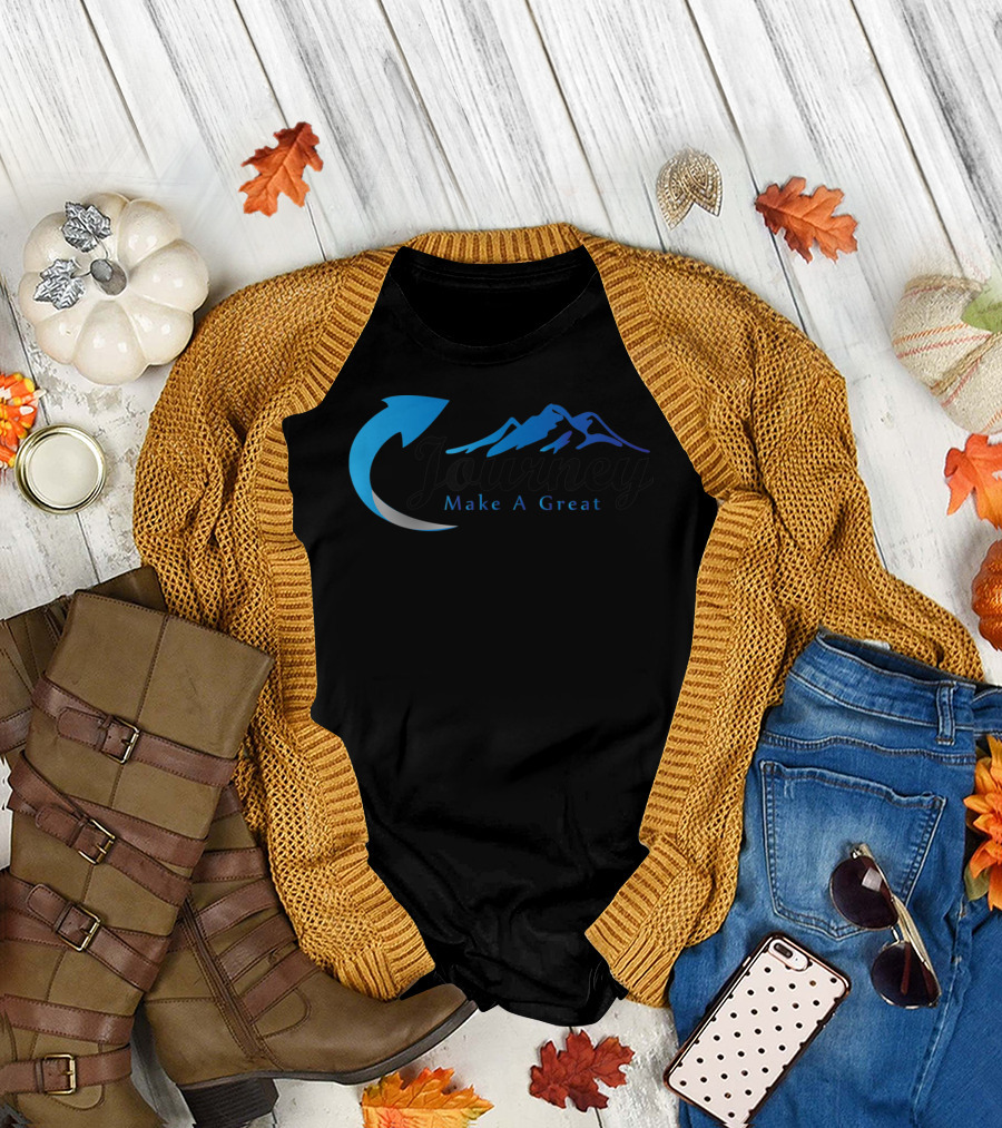 Make a Great Journey Adventure with Mountain Arrow T-Shirt