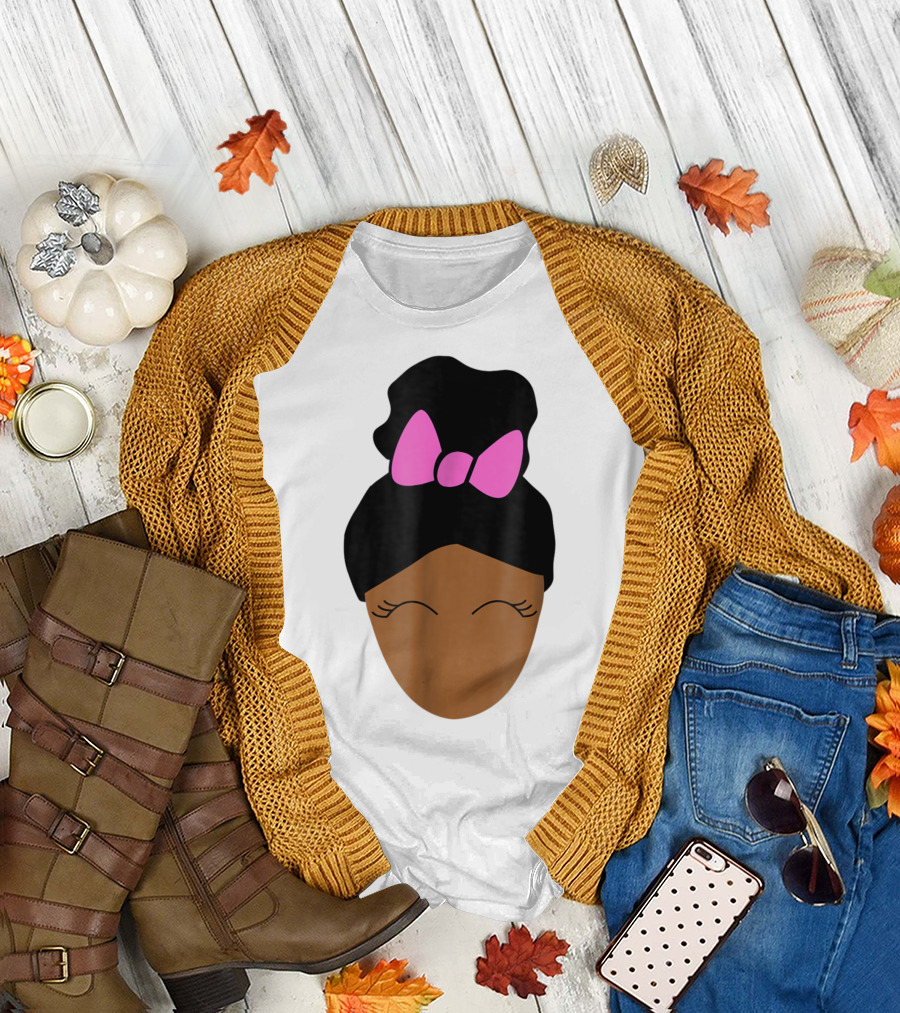 Onyx Kids Shasha Character with Pink Bow Hair Poof T-Shirt