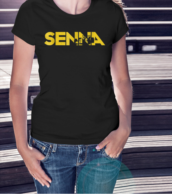 Senna Brazil I Love Racing Motorcycle Classic T-Shirt