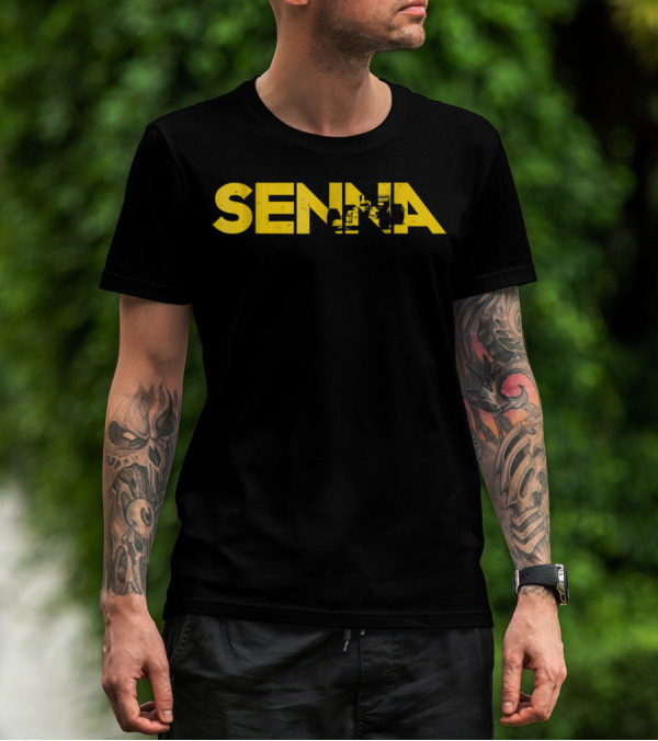 Senna Brazil I Love Racing Motorcycle Classic T-Shirt