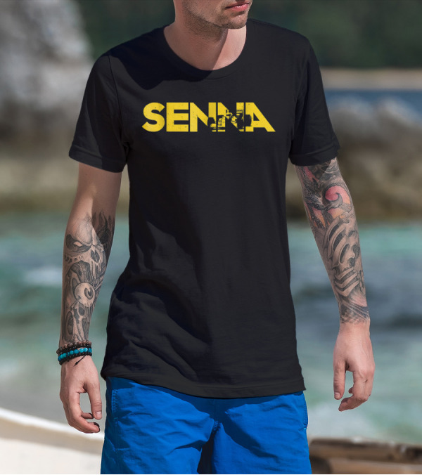 Senna Brazil I Love Racing Motorcycle Classic T-Shirt