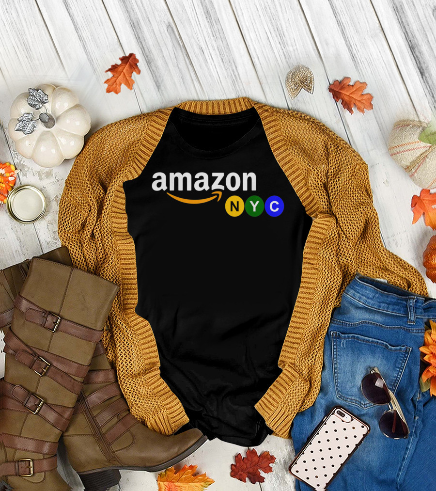 Amazon NYC Subway Color Circles Concept T-Shirt