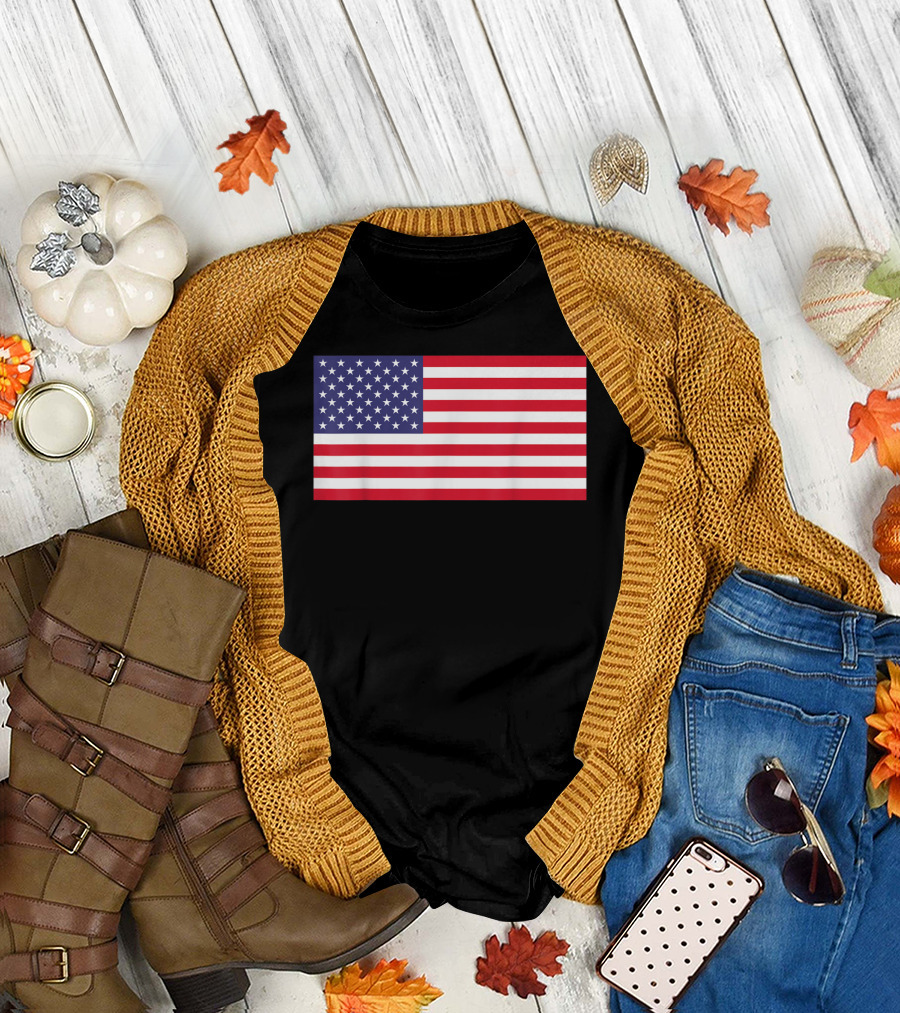 American Flag 4th of July Celebration Iconic Symbol USA Independence Day T-Shirt