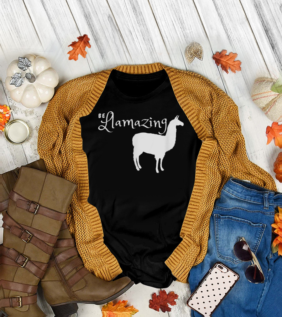 Be Llamazing Llama Alpaca Lover T-Shirt