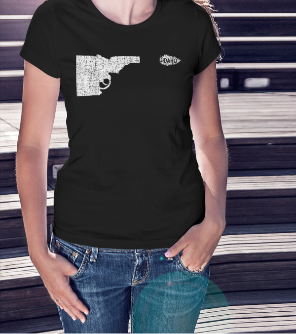 Idaho Pine Tree Gun Nature Lover Shooting T-Shirt