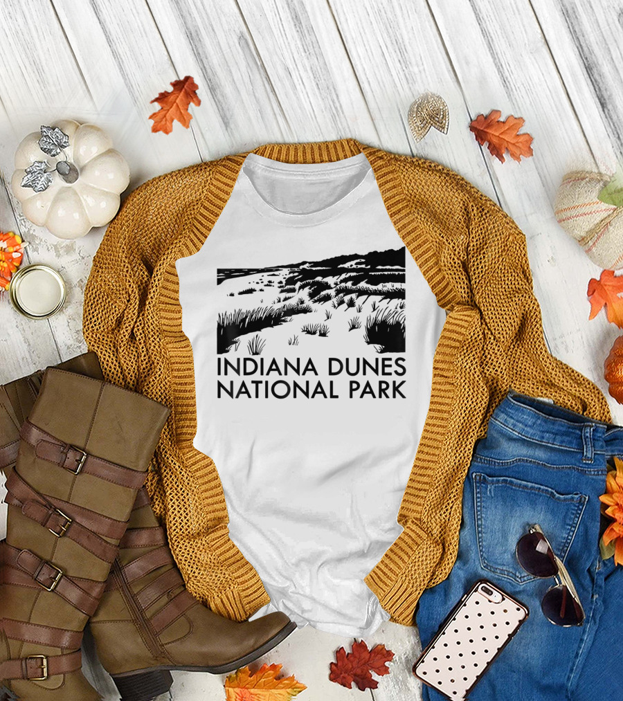 Indiana Dunes National Park Scenic Landscape T-Shirt