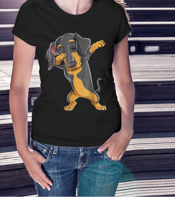 Dabbing Dachshund Puppy Lovers Dab Dance Boys T-Shirt