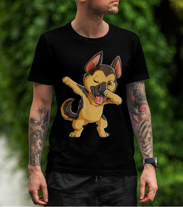 Dabbing German Shepherd Puppy Dance Boys Lover16 T-Shirt