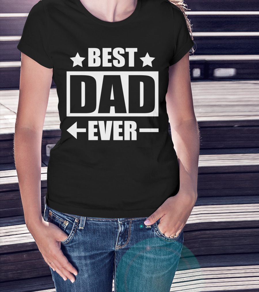 Best Dad Ever Daddy20 With Stars And Arrows T-Shirt