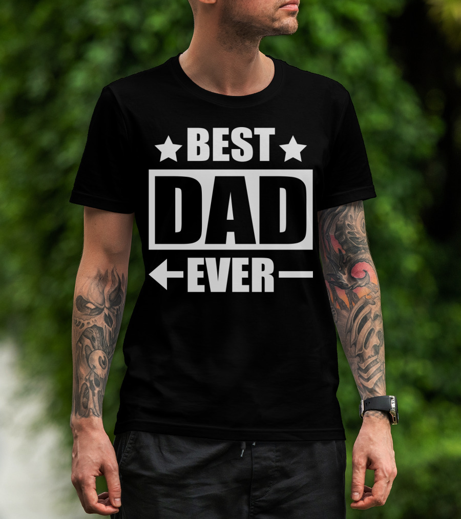 Best Dad Ever Daddy20 With Stars And Arrows T-Shirt