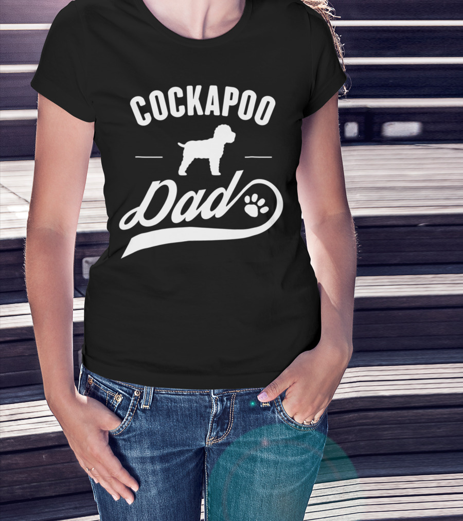 Cockapoo Dog Dad Lover Owner Paw T-Shirt