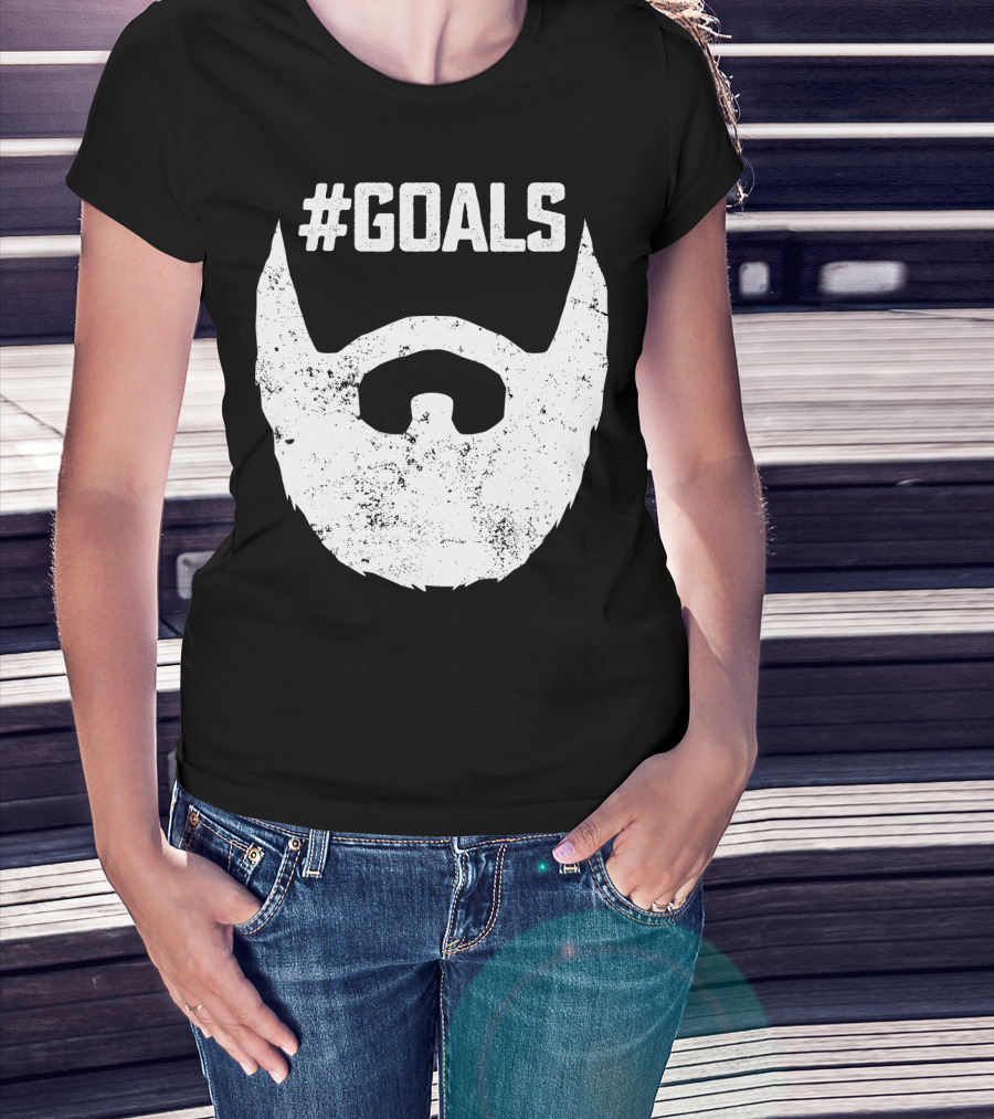 Goals Beard For Bearded Dad Husband T-Shirt