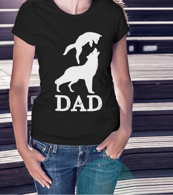 Dad Wolf And Pup T-Shirt