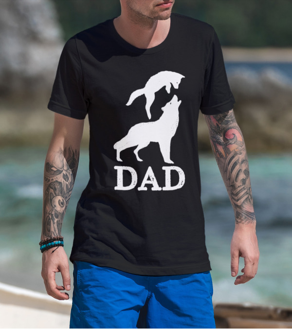 Dad Wolf And Pup T-Shirt