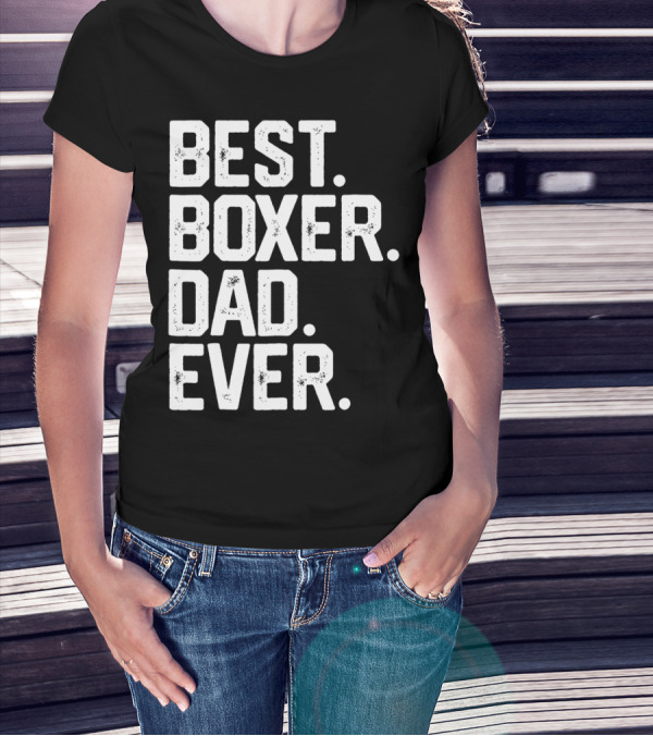 Best Boxer Dad Ever Mens Funny Dog Love Christmas22 T-Shirt