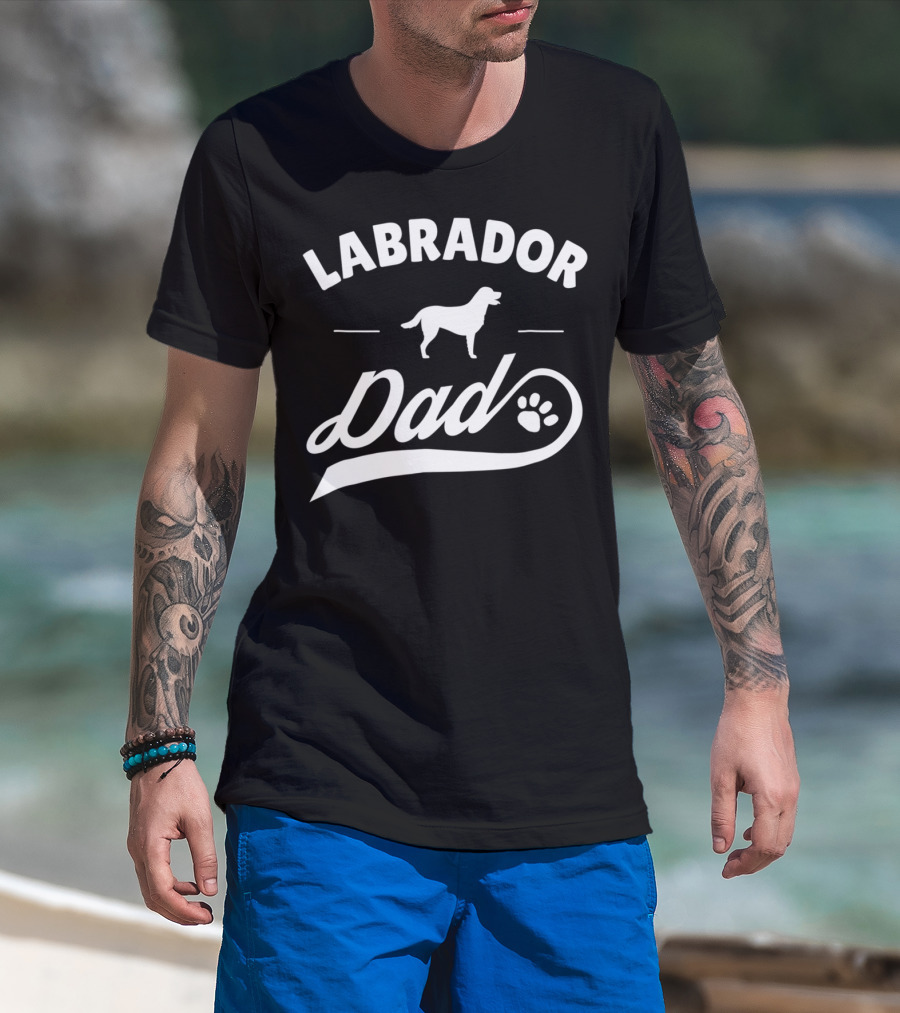 Labrador Dad Dog Owner Lover Mens T-Shirt