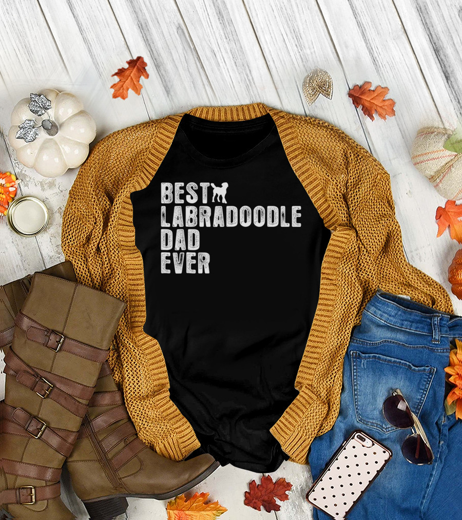 BEST LABRADOODLE DAD EVER PUPPY PAW PRIDE T-Shirt