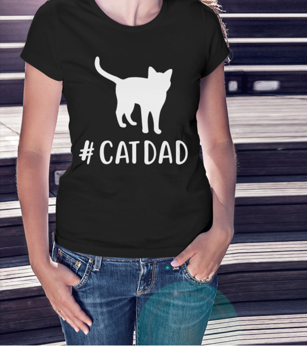 CatDad Family Cat Lover Awesome T-Shirt