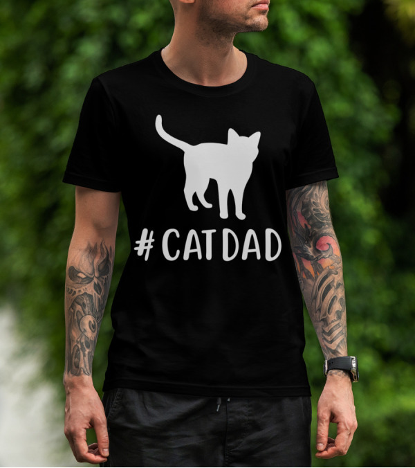 CatDad Family Cat Lover Awesome T-Shirt