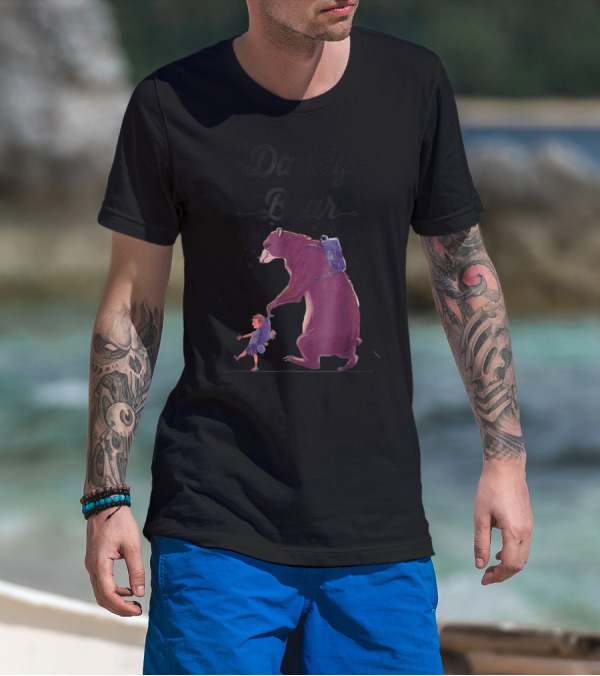 Daddy Bear Camping Papa Mens Dad Father T-Shirt
