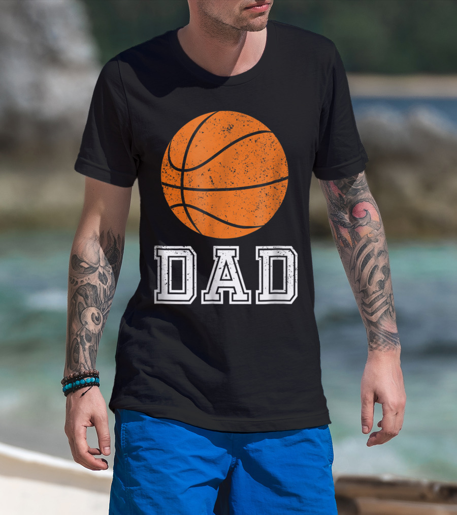 Dad Basketball Ballers For Baller Daddies53 T-Shirt