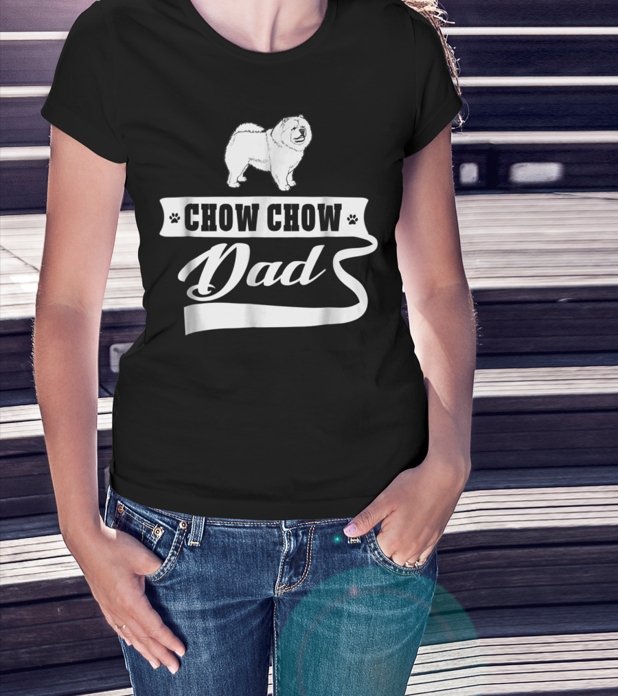 Chow Chow Dad Dog Mens Animal T-Shirt