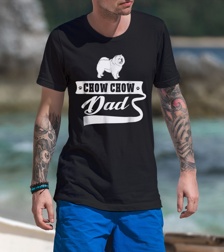 Chow Chow Dad Dog Mens Animal T-Shirt