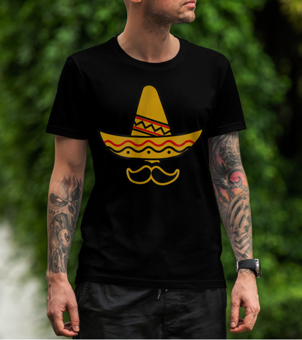 Daddy Sombrero Mustache Cinco De Mayo Family Dad35 T-Shirt