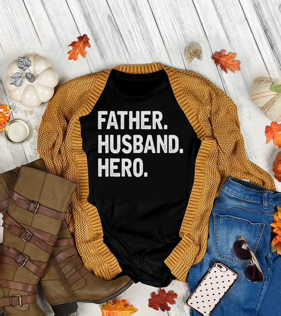 Father Husband Hero Cool T-Shirt
