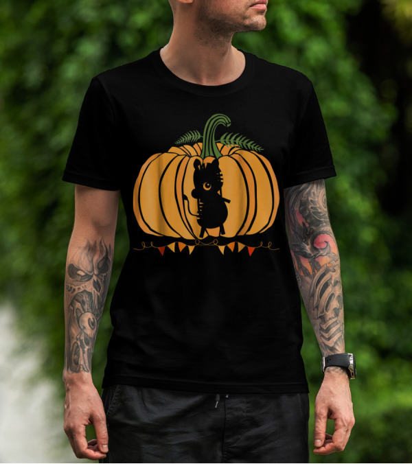 Animal Halloween Pumpkin Silhouette Dad Mom78 T-Shirt
