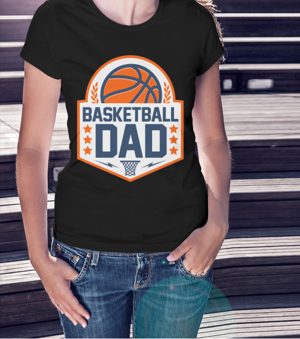 Basketball Dad Perfect Birthday Gift For Basketball Lovers T-Shirt