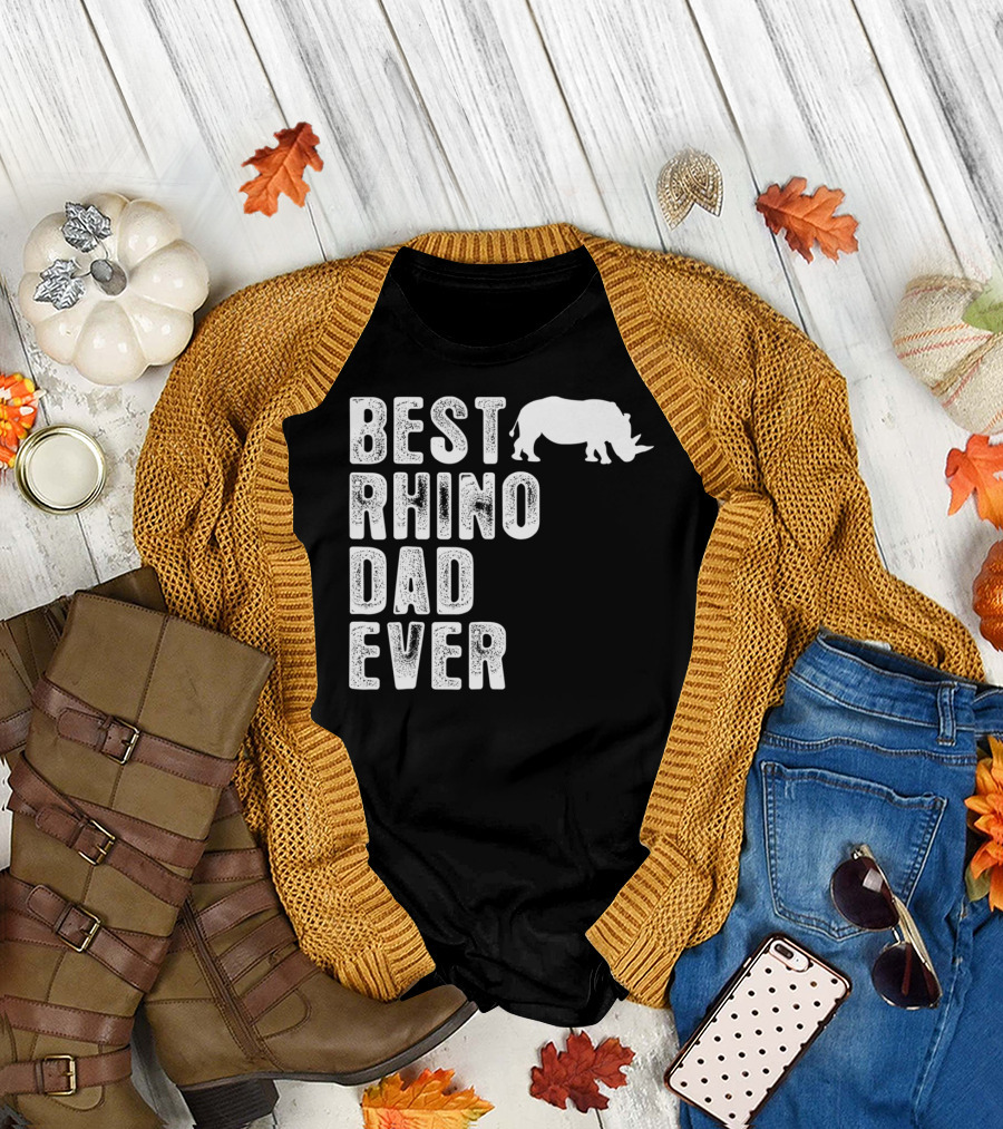 BEST RHINO DAD EVER RHINOCEROS T-Shirt