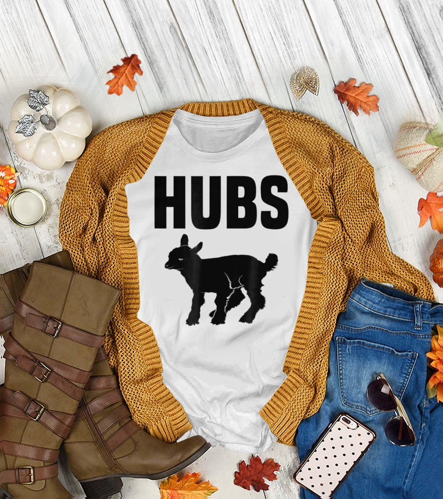 Hubs Baby Goat For Husband Wife Dad T-Shirt