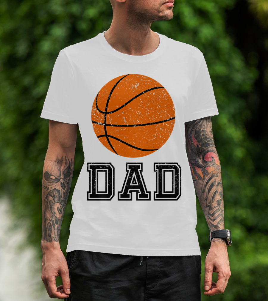 Basketball Dad Vintage Ball T-Shirt