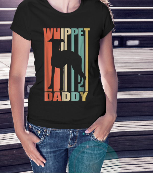Whippet Daddy Vintage Love Dog56 T-Shirt