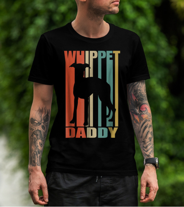 Whippet Daddy Vintage Love Dog56 T-Shirt