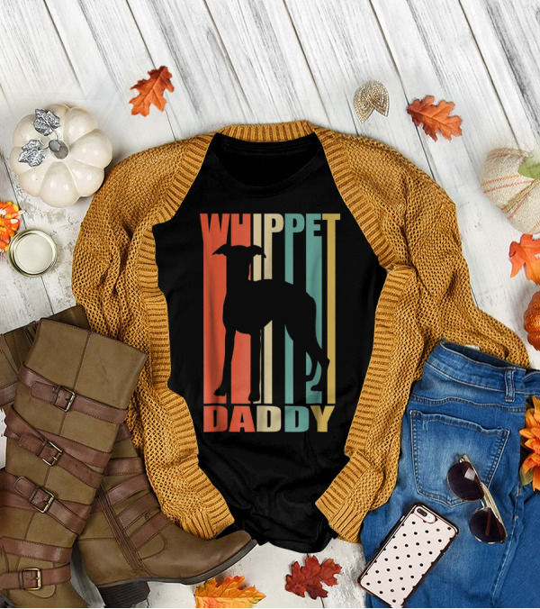 Whippet Daddy Vintage Love Dog56 T-Shirt