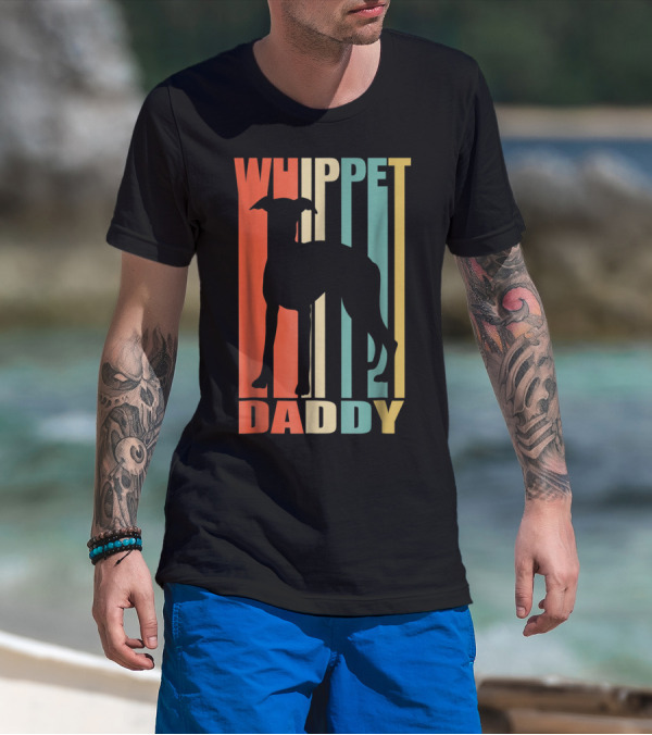 Whippet Daddy Vintage Love Dog56 T-Shirt