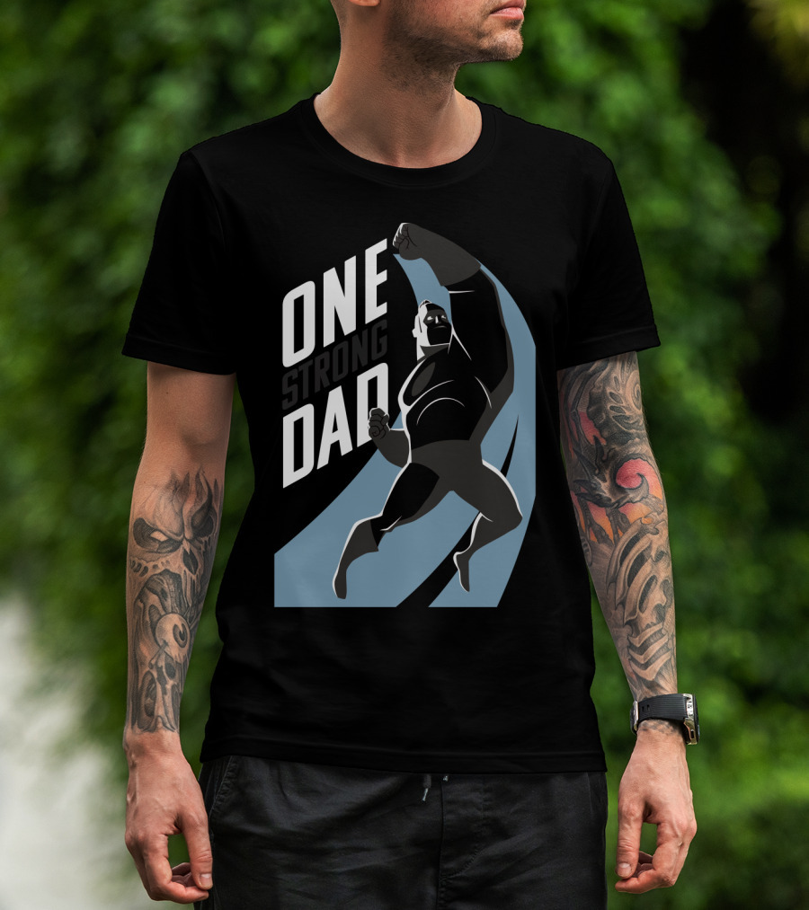 Disney Pixar Incredibles 2 One Strong Dad Iconic Heroic Pose T-Shirt