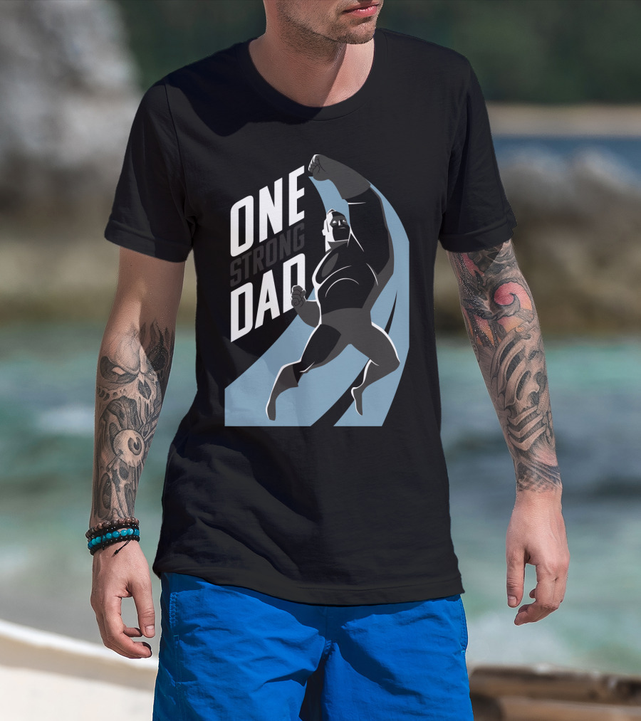 Disney Pixar Incredibles 2 One Strong Dad Iconic Heroic Pose T-Shirt